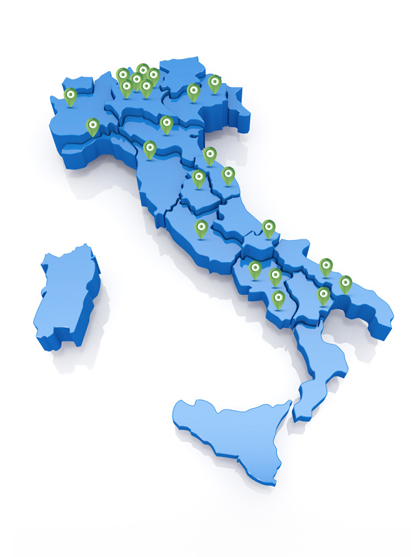mappa dei venditori in italia per Igenial