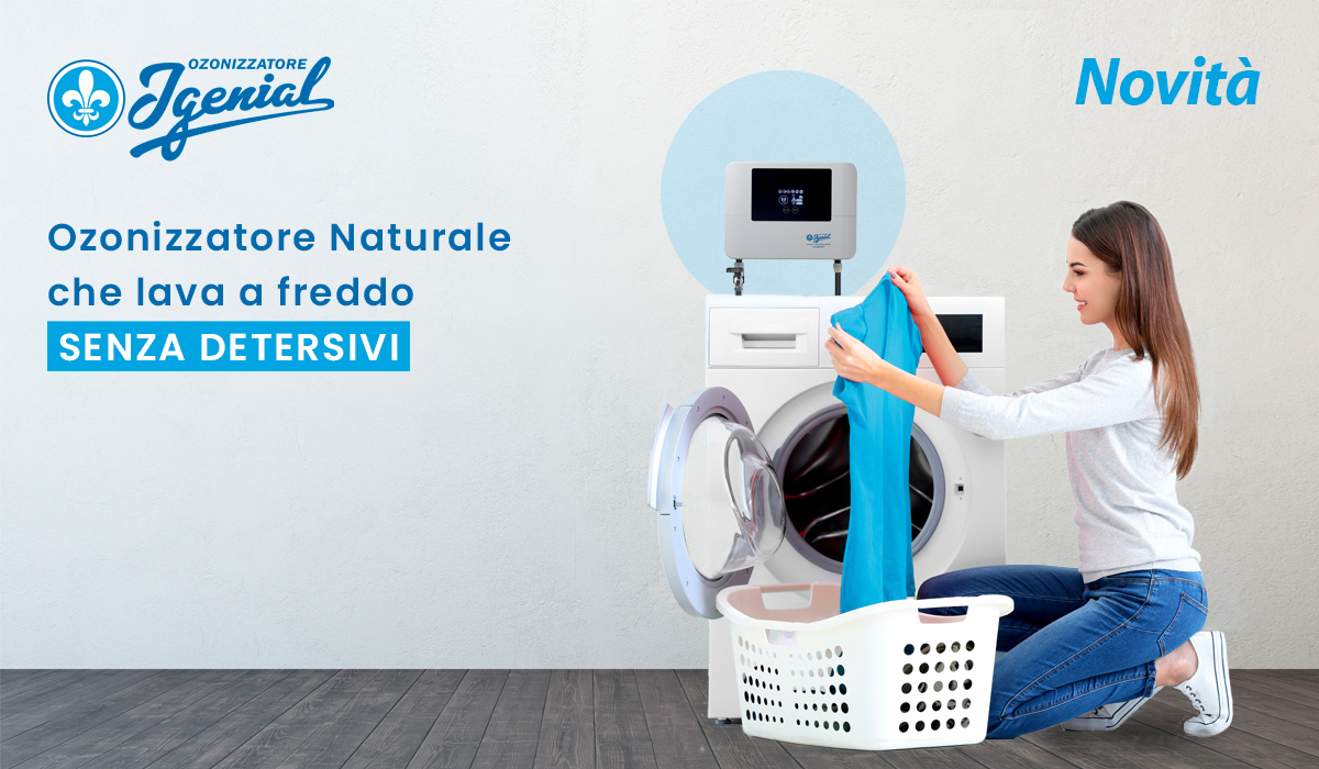igenial ozonizzatore domestico per lavatrice per un bucato senza detersivi